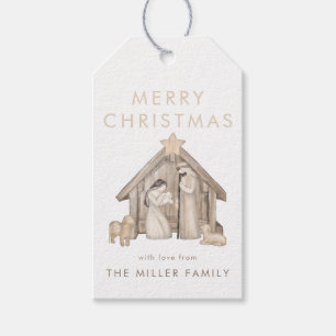 Nativitätsneutrale minimalistische, moderne Gesche Geschenkanhänger