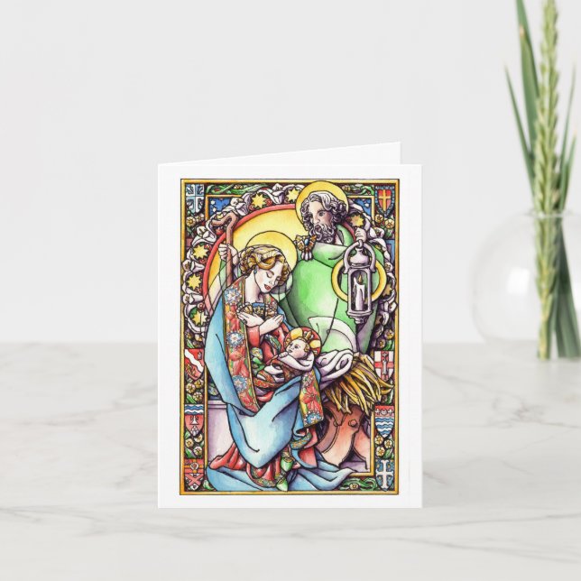 Nativité - Carte pour notes de Noël 2017 (Devant)