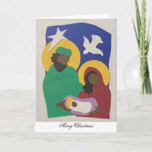 Nativité de la Sainte Famille avec la Carte de Noë