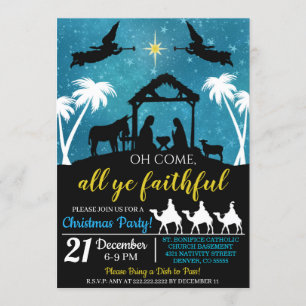 Nativité de Noël Invitation