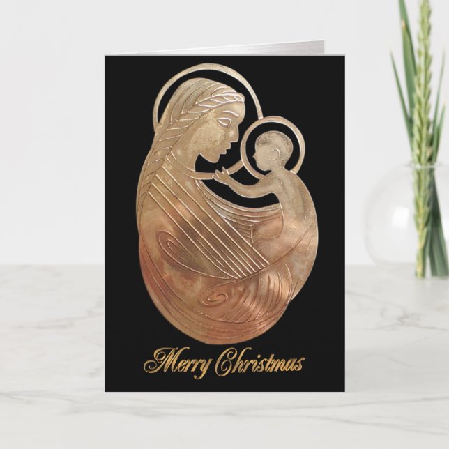 Nativité de Noël La carte religieuse Madonna (Devant)