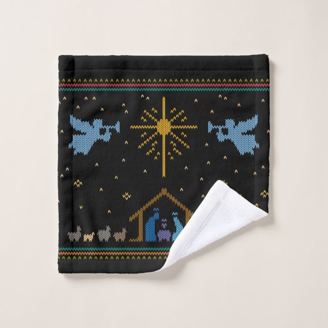 Nativité Nue Vilaine Chéri de Noël Chrétien (Gant de toilette)
