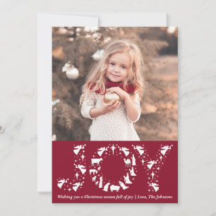 Nativité Photo Cartes de Noël, JOY Christian Card