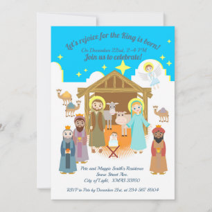 Nativité Scène Noël Fête Invitation
