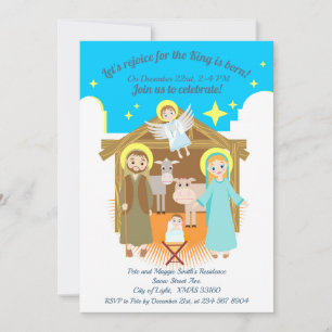 Nativité Scène Noël Fête Invitation