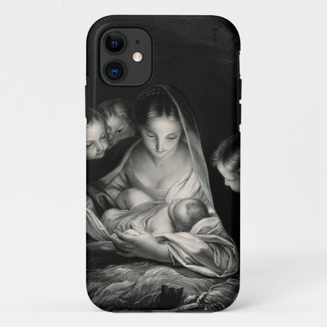 Nativity-Baby-Jesus-Jungfrau-Mary-Engel Case-Mate iPhone Hülle (Rückseite)