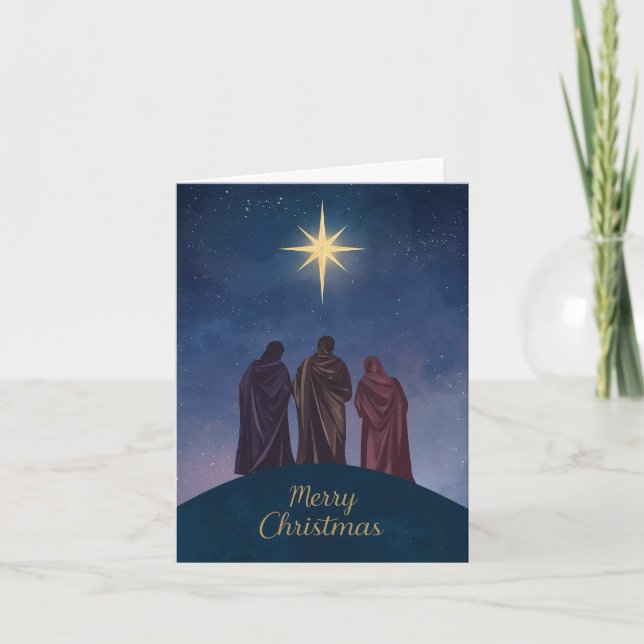 Nativity Christmas Card Feiertagskarte (Vorderseite)