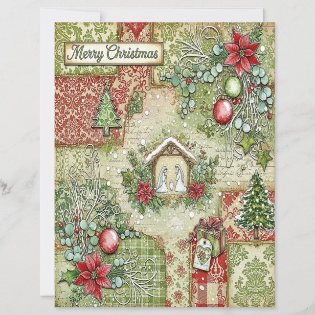 Nativity Christmas craft paper (Vorderseite)