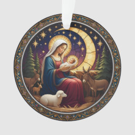 Nativity Christmas Ornament – Double-Sided