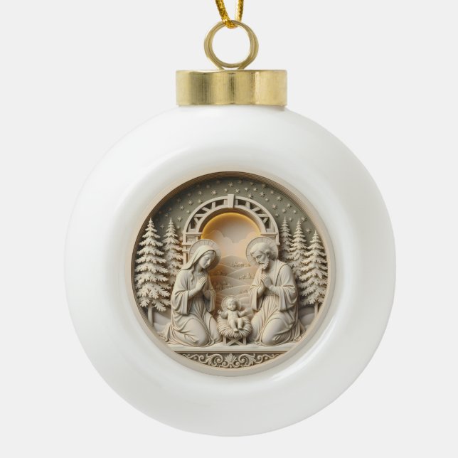 Nativity Christmas Ornament – Holy Family 2 (Vorderseite)