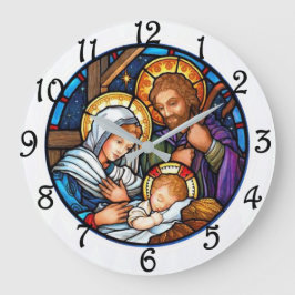 Nativity Große Wanduhr
