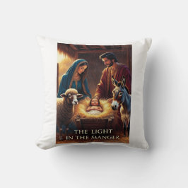 Nativity Manger T-Shirt Kissen