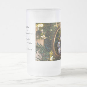 Nativity Ornament Bible Verse Mattierte Tasse aus 