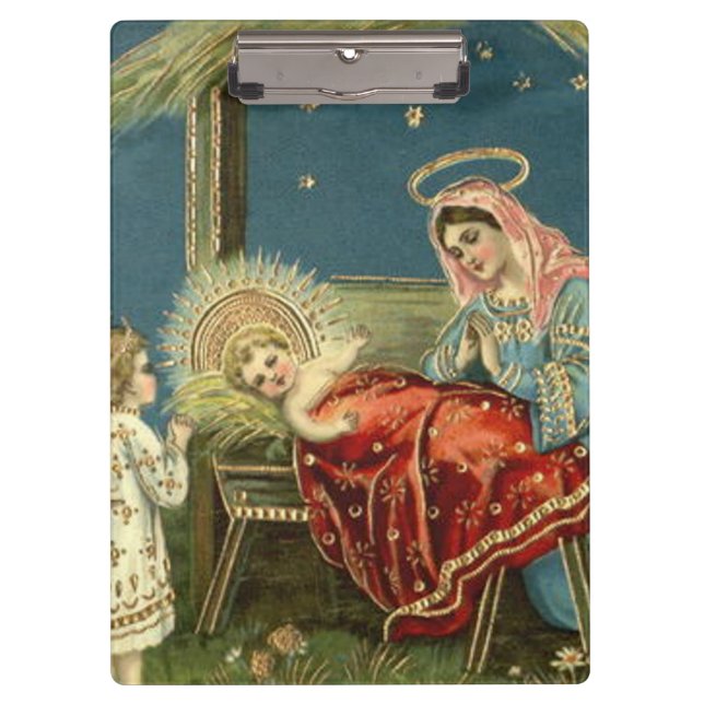 Nativity Scene Bethlehem Klemmbrett (Vorderseite)