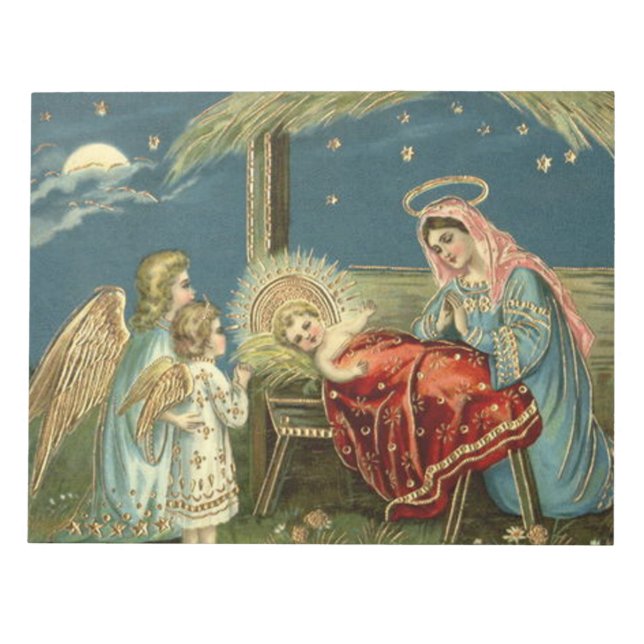 Nativity Scene Bethlehem Notizblock (Vorderseite)
