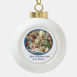 NAtivity szene Snowflake Gerahmte Ornament