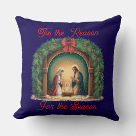 Nativity Throw Pillow Kissen