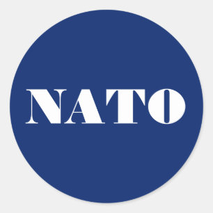 NATO-Aufkleber Runder Aufkleber