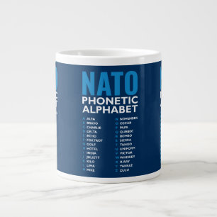 NATO-Aussprachealphabet Alfa-Zulu-Tabelle Jumbo-Tasse