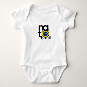 NATO Brasil (GEBORENES Brasilien) Baby White One S Strampler