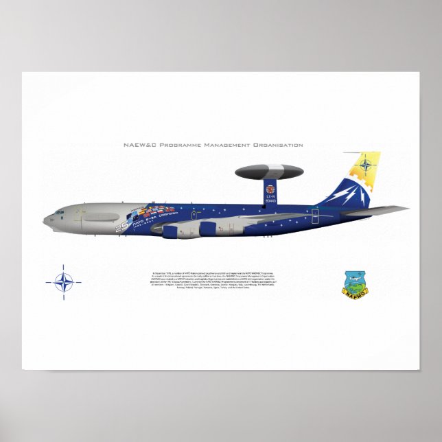 NATO-E-3A, Markierungen zum 25. Jahrestag Poster (Vorne)