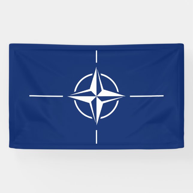 NATO-Flagge Banner (Horizontal)