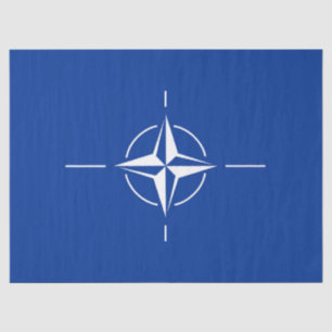 NATO-Flagge Nordatlantikvertragsorganisation Allia Seidenpapier