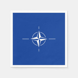 NATO-Flagge Nordatlantikvertragsorganisation Allia Serviette