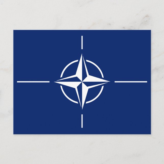 NATO-Flagge Postkarte (Vorderseite)