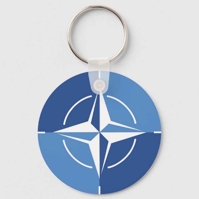 NATO-ONAT-Flaggensymbol des Nordatlantikvertragsor Schlüsselanhänger (Vorderseite)