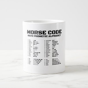 NATO-Phonetisches Alphabet, Morsecode, Luftfahrt Jumbo-Tasse