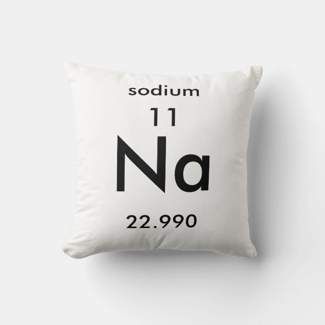 Natriumkissen des Periodensystem-11 Kissen (Vorderseite)