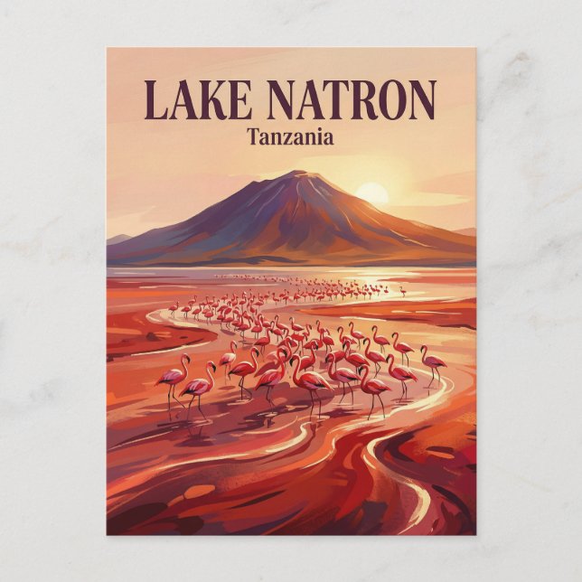 Natronsee Tansania Postkarte (Vorderseite)