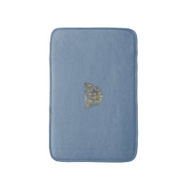 Nattier-blue Angel – Coat of arms – Emblem Badematte
