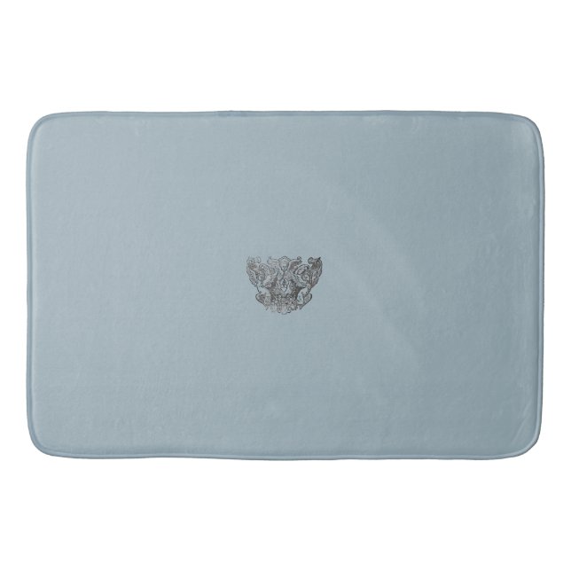 Nattier-blue Angels – Coat of arms – Emblem Badematte (Vorderseite)