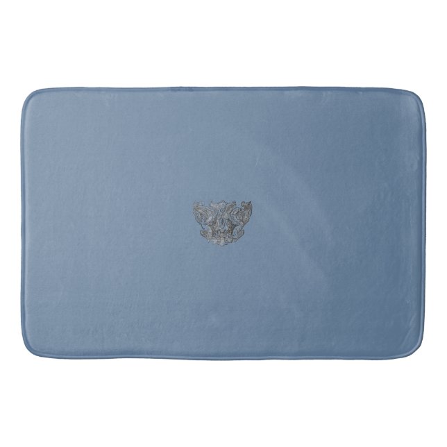 Nattier-blue Angels – Coat of arms – Emblem Badematte (Vorderseite)