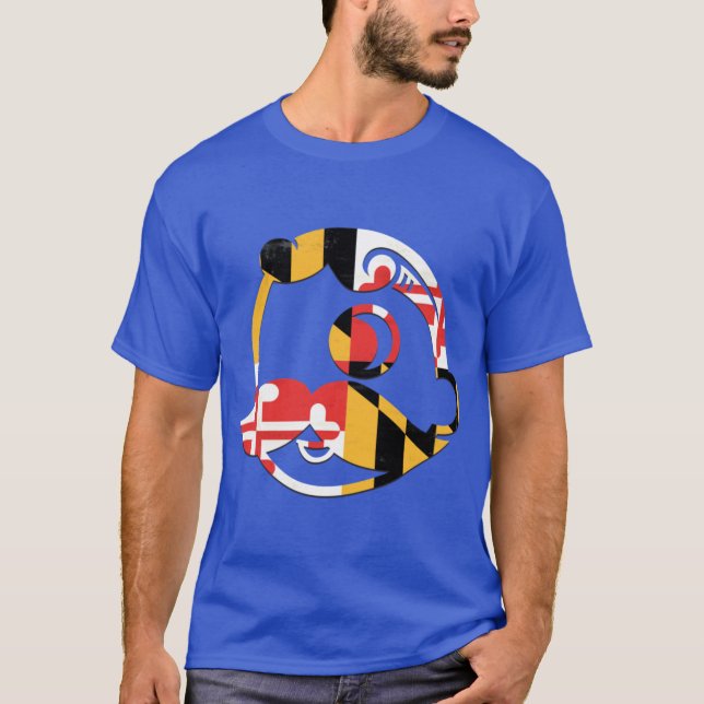 Natty Boh Maryland Flag T-Shirt (Vorderseite)