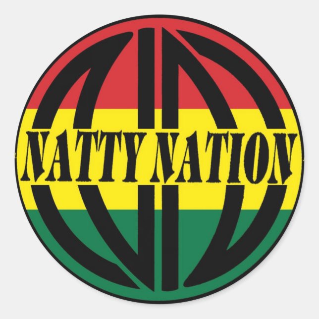 NATTY-Logo-Aufkleber Runder Aufkleber (Vorderseite)