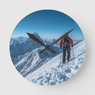 Natur-Abenteuer-Design Runde Wanduhr