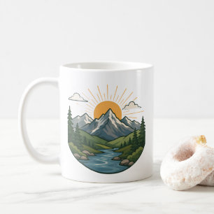 Natur-Abenteuer Outdoor-Design Kaffeetasse