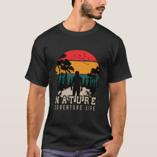 Natur-Abenteuerliebhaber Sonnenuntergang T-Shirt