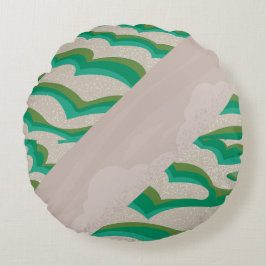 Natur abstrakt rundes kissen