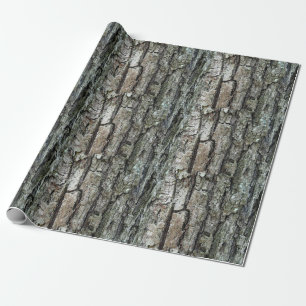 Natur-alte Kiefern-Barke Geschenkpapier