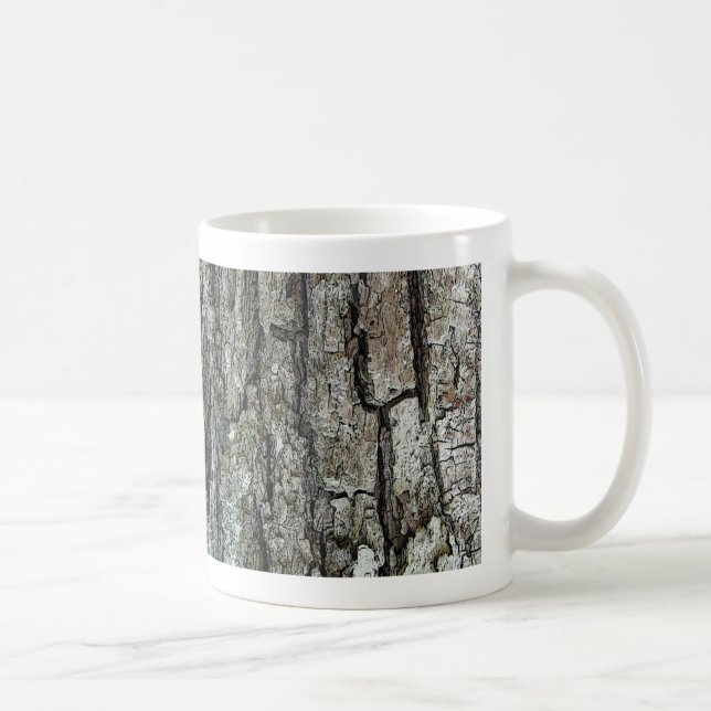 Natur-alte Kiefern-Barke Kaffeetasse (Rechts)
