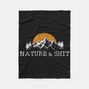 Natur &amp; - Lustige Outdoor-Berge Camping Wander Fleecedecke
