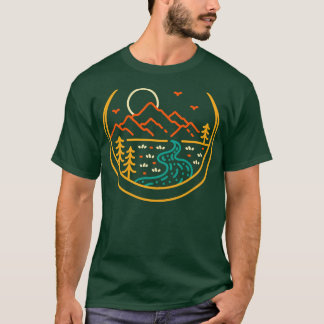 Natur auf dem Crescent Moon T-Shirt