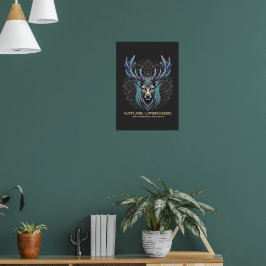 Natur Aufgerüstet - Prismatisches Kristallhirsch C Poster