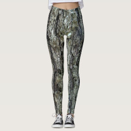Natur-Baum-altes Kiefern-Barken-Foto Leggings