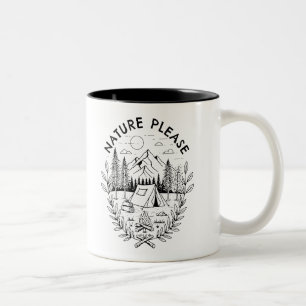 Natur bitte zweifarbige tasse