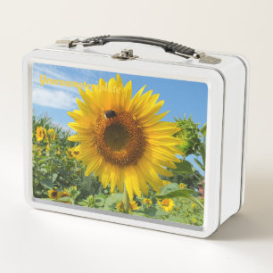Natur, Blume, Sommer, Sonnenblume, Blüte, floral Metall Brotdose